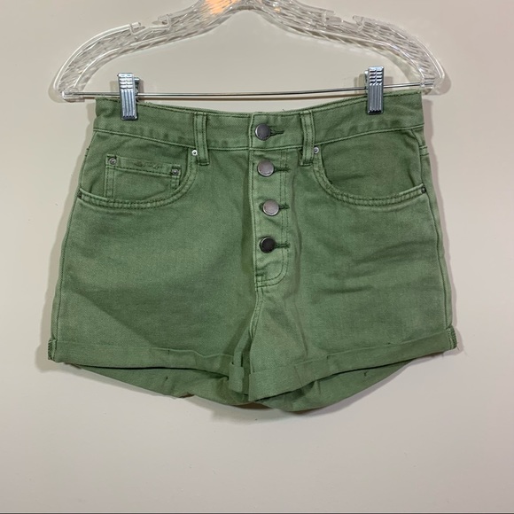Billabong Button Fly High Waist Shorts - Picture 1 of 8